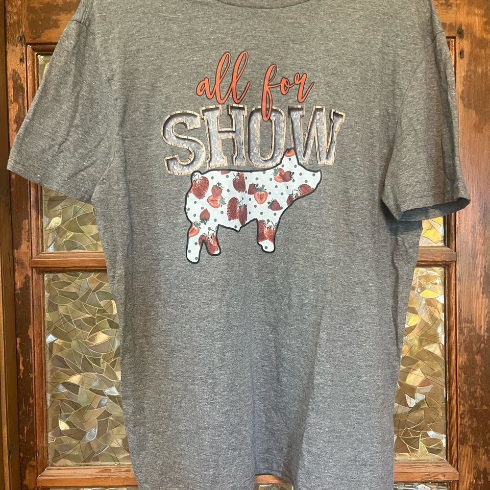 District Gray Short Sleeve Tees Casual Style